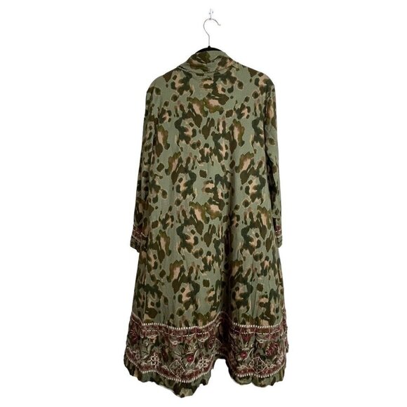 NWT Caite Delilah Duster Jacket Jungle Tie Dye Festival Boho Size S Embroidered - Picture 5 of 8